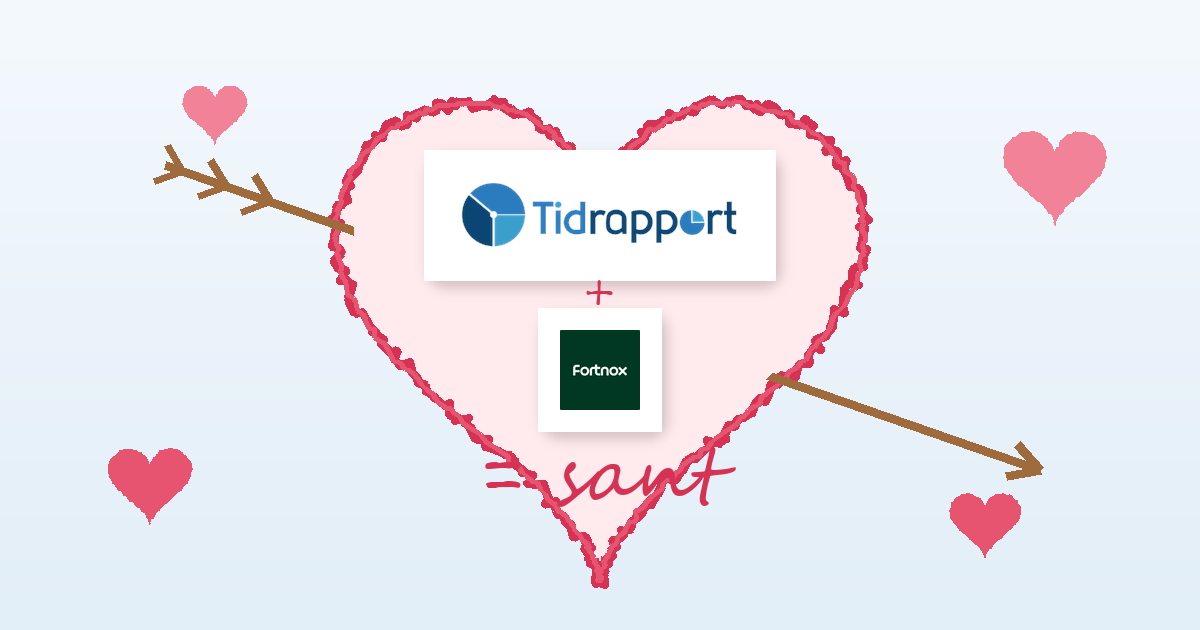 Tidrapport.nu + Fortnox = sant
